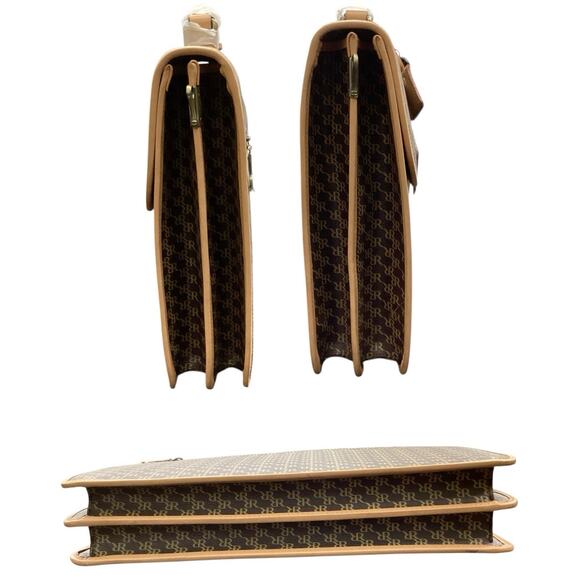 NWT Rioni Moda Italia Signature Leather Briefcase - Picture 3 of 7